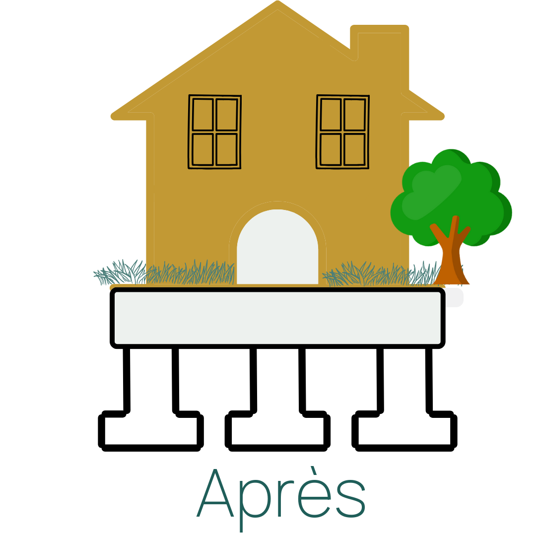 maison sur un support solide symbolisant la reconstruction après le burn-out